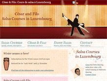 Tablet Screenshot of cesar-salsa.com